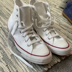 High Top White Chuck Taylors